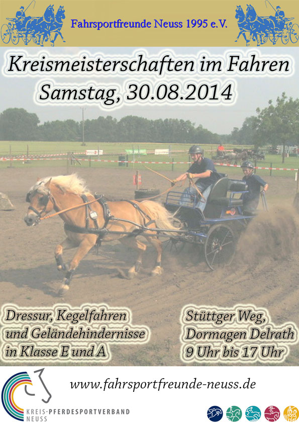 Das Plakat für die Kreismeisterschaft Das Plakat für die Kreismeisterschaft