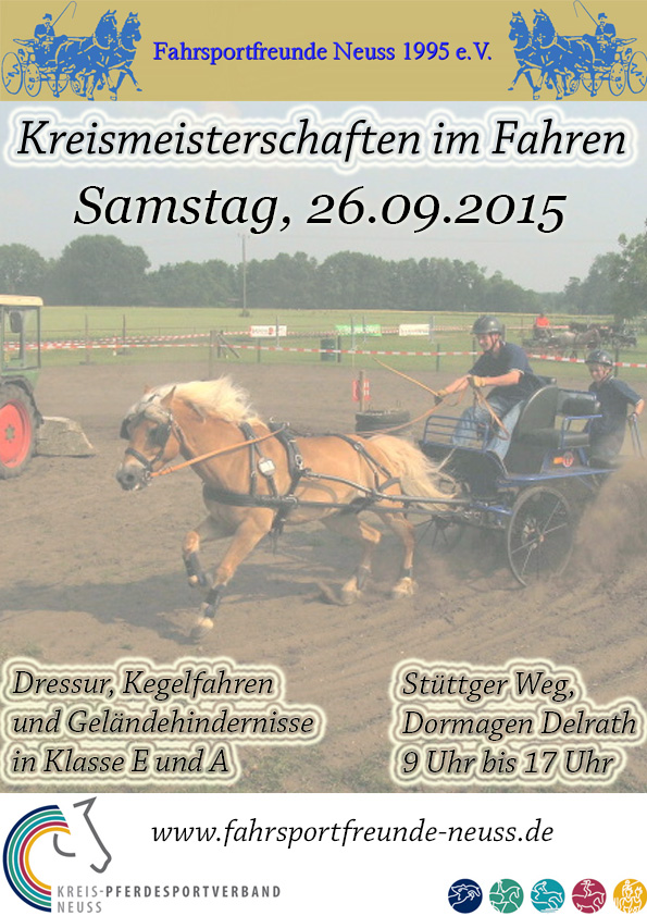Das Plakat für die Kreismeisterschaft Das Plakat für die Kreismeisterschaft